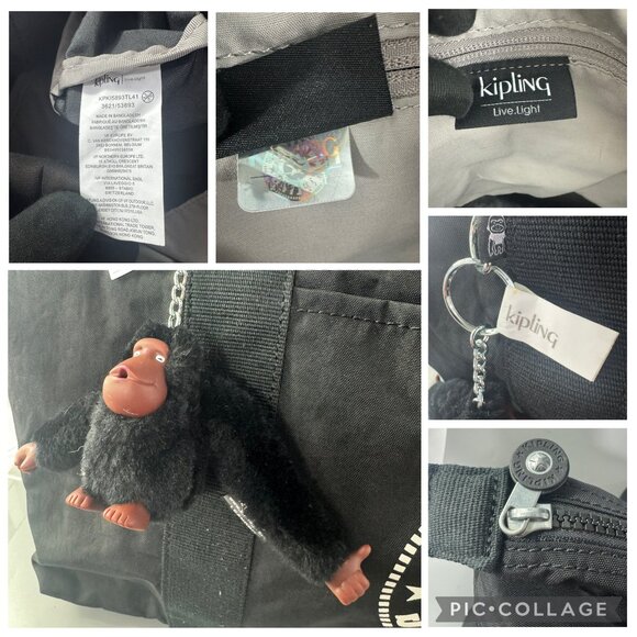 NWOT Kipling Art M Lite Tote Bag - Picture 10 of 13